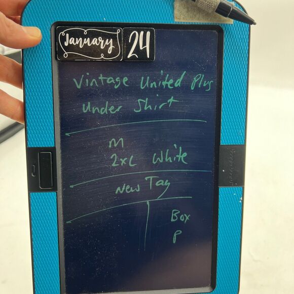 Vintage United Plus Under Shirt Mens 2XL White Ring Spun Cotton Short Sleeve - Picture 10 of 11